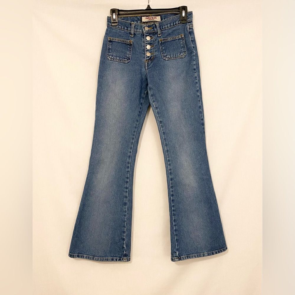 VINTAGE Paris Blues size 3 medium wash flare jeans